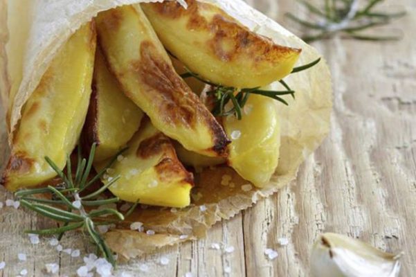 Patate al forno con Aglio Bianco Piacentino