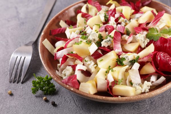 Insalata radicchio, pere e gorgonzola